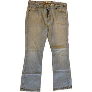 Levi Strauss Signature Jeans Juniors Size 17 Blue Light Wash Low Rise